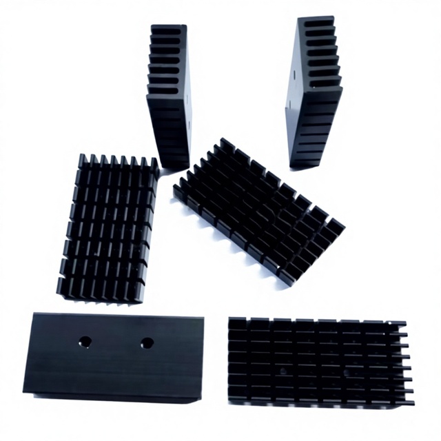 Precision Machining CNC Customized Aluminum Alloy Heat Sink Electronic Components Accessories Telecommunications Cutting Bending