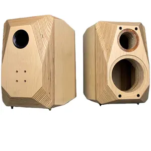 Y-034 5/6.5/8/10 inci kabinet Speaker kosong dua arah Real Soild kayu Chassis/kasus/kabinet rak buku Speaker klasik DIY