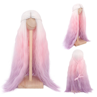 Perruque body wave en fibre synthétique pour poupées, perruque haute température pour BJD, modèles 1/3, 1/4, 1/6, 1/8