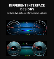 Layar LCD Dashboard Speedometer Android Auto Carplay Parkir Otomatis untuk Mercedes Kelas A W176 GLA CLA C117