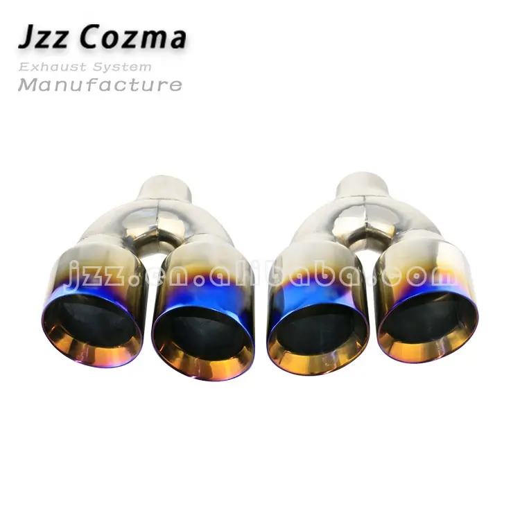JZZ cozma 사용자 정의 2.5 듀얼 배기 팁 자동차 스테인레스 배기 파이프