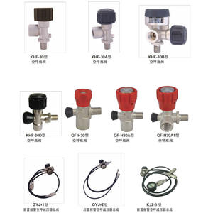 Scott tipo (Sherwood) valvola <span class=keywords><strong>SCBA</strong></span> M18 * 1.5 G5/8 con piccolo volantino di bloccaggio rotondo nero - Product Image 4