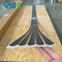 Panel Dinding Busa Louvers PS Dekoratif 3D Ringan Berbilah untuk Dekorasi Aksen Ruang Tamu Kamar Tidur