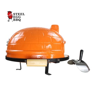 <span class=keywords><strong>Mini</strong></span> <span class=keywords><strong>horno</strong></span> de pizza de acero para interiores y exteriores, <span class=keywords><strong>horno</strong></span> pequeño de 21 pulgadas de cerámica para cocinar huevos, barbacoa, SEB KAMADO, estilo italiano - Product Image 6
