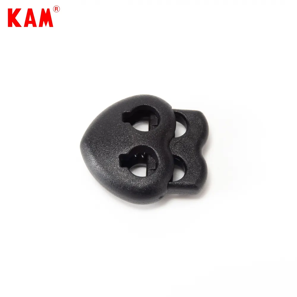 Factory Custom Simple Heart Shape Cord Lock / Cord End For Bag Garment Accessories Stoppers