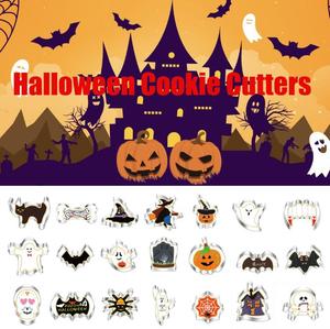 Stampi per Torte e Biscotti in Acciaio Inox Personalizzati con Design di Zucca, Fantasma, Pipistrello e Gatto per Decorazioni di <span class=keywords><strong>Halloween</strong></span> - Product Image 2