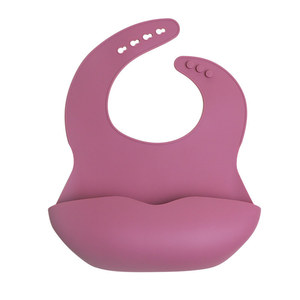 Babero de silicona para bebés de 0 a 6 meses, impermeable, resistente a las manchas, tipo arco, estilo sencillo - Product Image 4