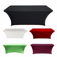 Promotion : Nappes de table sur mesure de 6 pieds, housses de table ajustées, sublimation par transfert thermique, nappes extensibles de 8 pieds, housses de table pour salons professionnels