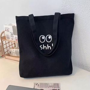 Bolso de Mano para Libros, Bolso de Lona de Gran Capacidad, Bolso de Lona para Estudiantes, Bolso de Lona de un Solo Hombro para Mujer - Product Image 3