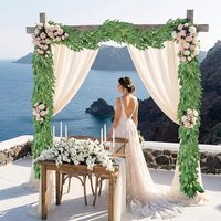 Plantes décoratives artificielles, guirlande de feuilles de saule, de lierre, d'eucalyptus et de tamaris, pour mariage, fête, décoration de la maison, verdure suspendue