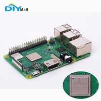 DIYmall ahududu Pi 3 Model B + geliştirme kurulu dört çekirdekli 2.4GHz/5GHz MIPI CSI arayüzü PoE arayüzü USB2.0 Gigabit Ethernet