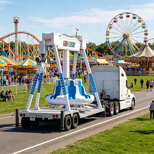 Nuevo Parque Infantil Móvil al Aire Libre, Equipo de Parque de Atracciones, Paseo en Remolque para Niños - Product Image 6