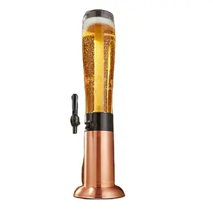 Beer Tower Beverage Dispenser Keeps Drinks Cold Perfect for Parties and Game Days Home Bar Accessories