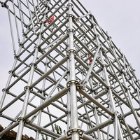 Système d'échafaudage en acier Ringlock, plateformes de construction galvanisées haute résistance pour tours d'échafaudage Ring Lock