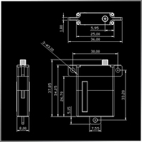 Servomoteur numérique sans balais KINGMAX CLS0912W avec engrenages métalliques, pièces pour avions et bateaux RC, pour garçons et filles de 14 ans et plus