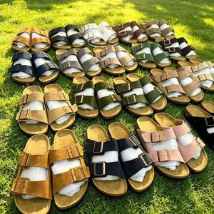 Mules sabots Boston à talon plat en cuir de vachette, doublure en cuir véritable, chaussures souples <span class=keywords><strong>Arizona</strong></span>, motif uni, <span class=keywords><strong>EVA</strong></span>, été automne hiver - Product Image 5