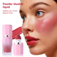 Fard à joues liquide crémeux végétalien 6 teintes, marque privée, fard à joues liquide modulable, fini naturel, maquillage multi-usages pour le visage