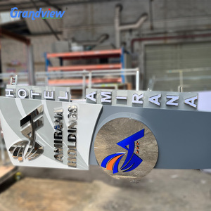 Outdoor Led Pylon <strong>Sign</strong> Light Box Modern Monument <strong>Sign</strong> Design for Advertising - Product Image 6