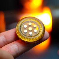 <strong>Best</strong>-<strong>Selling</strong> PEI Amber NaiGai Slap Coin Push-Pull Rhythmic <strong>Fidget</strong> Gyroscope <strong>EDC</strong> Unisex Adult Stress Relief Toy Model 16