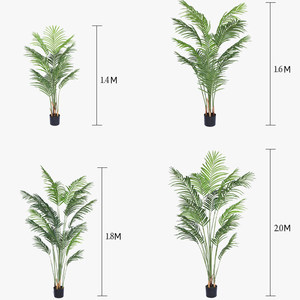 Cây Cọ Nhân Tạo 140Cm Cây Xanh Cây Giả Đuôi Phượng Hoàng Cây Nhựa Để Trang Trí Nhà Vườn Khách Sạn - Product Image 3