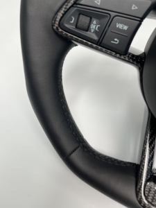 Accesorios Personalizados para Automóviles, Volante Negro Brillante para <span class=keywords><strong>Audi</strong></span> A6 A7 A8 S6 S7 S8 C8 2018 2019 2020 2021 2022 <span class=keywords><strong>2023</strong></span> - Product Image 3