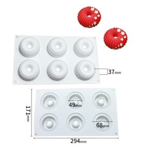 Molde de silicona Tangchu para donuts, galletas, mousse, pasteles, anillos densos, chocolate y helado, para hornear DIY, envasado individualmente - Product Image 5