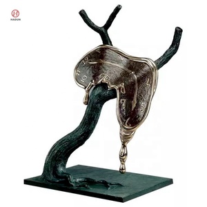 All'aperto orologio in ottone scultura bronzo Artnet danza del tempo II statua di <span class=keywords><strong>Salvador</strong></span> Dali - Product Image 3