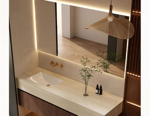 Conjunto de Muebles de Baño de Cerámica de Lujo con Espejo LED Inteligente - Product Image 6