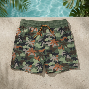 Pantalones Cortos de Camuflaje para Hombre, de Secado Rápido, con Cordón en la Cintura, Casuales, de Tela de Poliéster - Product Image 3