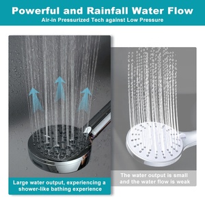 <span class=keywords><strong>Pommeau</strong></span> <span class=keywords><strong>de</strong></span> <span class=keywords><strong>Douche</strong></span> Chromé Filtrant avec Douchette à 8 Jets Amovible et Filtres Intégrés pour Eau Dure - Product Image 5