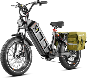 Vélo électrique Juliet Eahora Custom 250W, cadre en acier, suspension intégrale, 7 vitesses, pneus larges, hybride montagne/ville pour adultes - Product Image 1