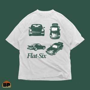 Camiseta Gráfica de Auto Deportivo Flat-Six, Estilo Oversize de los 90, Camiseta Retro de Carreras, Unisex - Product Image 3