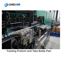 Mesin Cetak Botol PET Efisiensi Tinggi Otomatis Penuh dengan Servo Drive 9 Cavity Blower untuk Botol Air dan Minuman Kecil