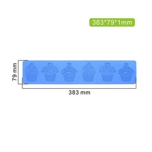 Strumenti professionali di decorazione della torta della muffa del Silicone del fondente della stuoia del pizzo dello zucchero del fiore in rilievo 3D del forno - Product Image 6