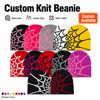 Bonnet en tricot d'hiver en acrylique personnalisé avec logo, réversible, jacquard graphique, pour marques indépendantes, vente en gros, streetwear, bonnet skullies