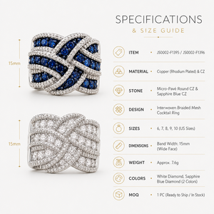 Anello blu royal da donna, accessorio classico da indossare tutti i giorni - Product Image 5