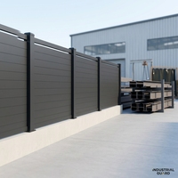 Balustrade de sécurité en alliage d'aluminium de 6 pieds pour balcon extérieur, design vertical, traitement thermique, clôture de ferme sportive, modélisation 3D par poudrage