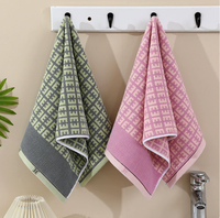 Serviette de bain pour le visage en coton pur Longren, douce, épaisse, absorbante, tissée, couleur unie, pour la maison, cadeau