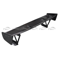 Aileron de coffre arrière en fibre de carbone style VTEX, finition polie, carbone noir, moulage sous vide, pour Mitsubishi Evolution