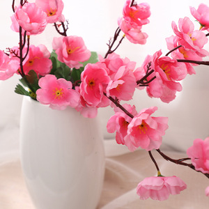 Branches de fleurs de pêcher artificielles, haute simulation, décoration de mariage, décoration intérieure et extérieure, décoration de jardin - Product Image 2