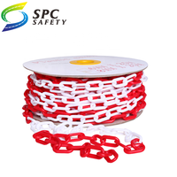 Chaîne de barrière de sécurité en plastique rouge, blanc, noir, jaune pour chantiers, concerts, files d'attente, stationnement, contrôle du trafic et des foules