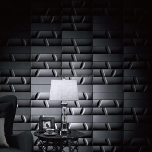 Carreaux de mur décoratifs 3D en UHPC, aspect brique, béton écologique pour salon, hall, restaurant, intérieur et extérieur, forme pétale, 210*180*33mm - Product Image 4