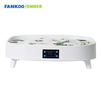 Lit pour animaux de compagnie intelligent thermostatique en alliage d'aluminium blanc - Chauffage et refroidissement double mode, étanche, anti-urine, pour chiens et chats, assemblage OEM