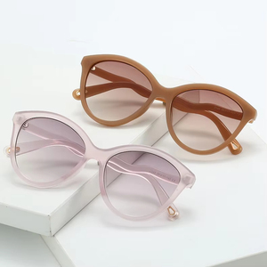 Lunettes de soleil surdimensionnées de luxe rétro rondes et ovales, style vintage, avec logo personnalisé, pour femmes et hommes – Collection 2025 – Vente chaude aux États-Unis - Product Image 1