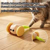 Jouet interactif automatique pour chat, souris électrique anti-collision, résistant aux morsures, en ABS, soulage l'ennui pour chats d'intérieur