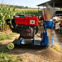 Machine à granulés d'aliments pour animaux de ferme, machine à granulés multifonctionnelle pour la fabrication de granulés pour poulets, porcs, bovins, moutons, poissons, bétail