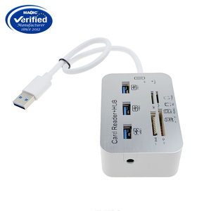 Tốc độ cao <span class=keywords><strong>3</strong></span> cổng USB3.0 <span class=keywords><strong>Hub</strong></span> 30 Gbps <span class=keywords><strong>USB</strong></span> <span class=keywords><strong>Hub</strong></span> Đầu đọc thẻ cho máy tính xách tay - Product Image 5
