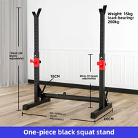Support de Squat Réglable, Crochets en J, Station de Barres de Dips pour Entraînement de Force et Presse à Banc, Idéal pour la Salle de Sport et la Musculation à Domicile
