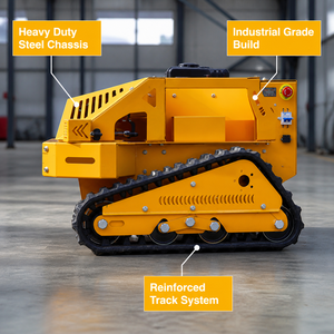 Cortadora de Césped Robótica Todoterreno de Grado Industrial con Chasis de Orugas, Control Remoto Estable de 500m, Motor a Gasolina 178F/212CC - Product Image 4