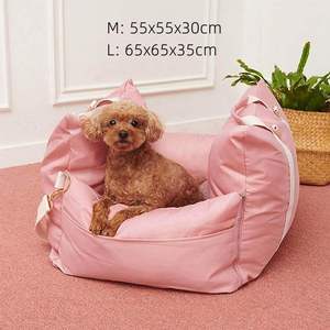 Asiento Elevador para Perros y Gatos de Estilo Moderno y Lujoso, Impermeable, de Tela Oxford, con Soporte para Asiento de Coche, Fácil de Limpiar, Lavable, con Diseño Sólido, para Uso en Exteriores - Product Image 3